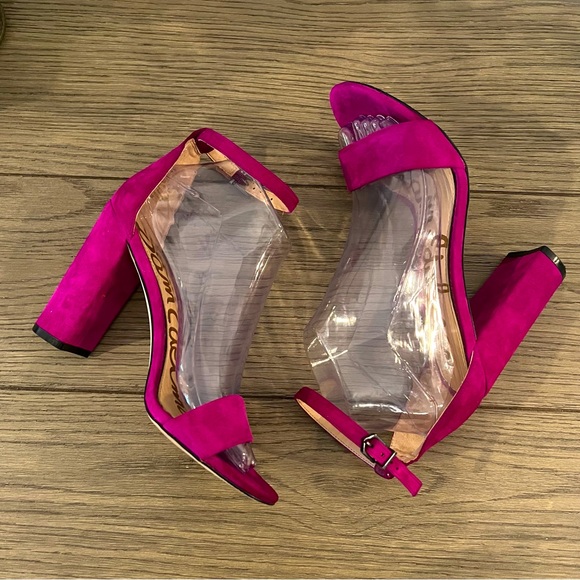 Sam Edelman Shoes - Sam Edelman Yaro Block Heel Sandal | Fuchsia Suede | Size 7